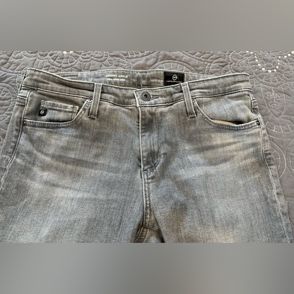 AG Adriano Goldschmied Gray Wash Super Skinny Ankle Size 28R - Picture 8 of 12